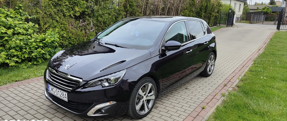 Peugeot 308 cena 42900 przebieg: 168000, rok produkcji 2015 z Mogilno małe 436